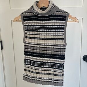 Canyon River Blues Striped Knit turtleneck